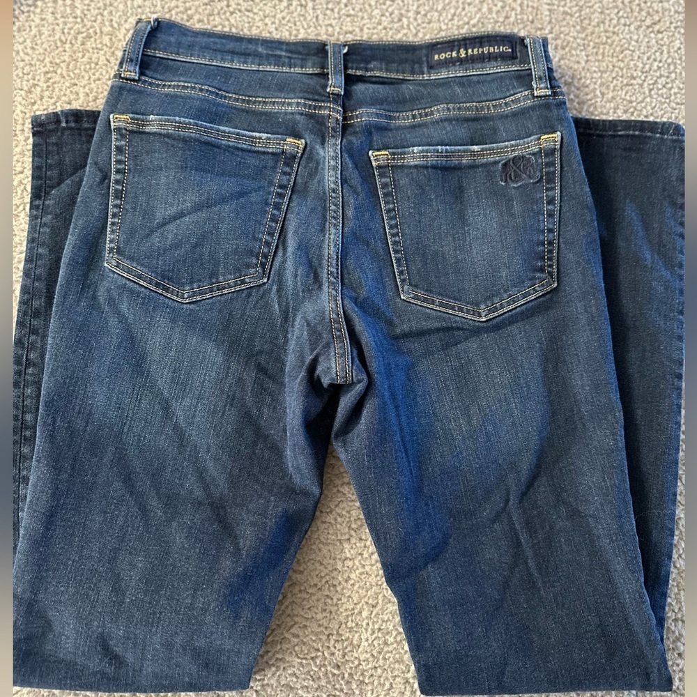 Rock & republic skinny leg jeans size 8 - Picture 5 of 6